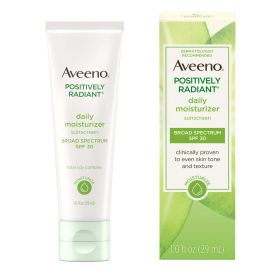 Aveeno Positively Radiant Daily Moisturizer with Soy, 1 fl oz