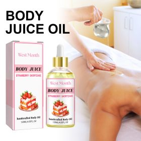 Strawberry Body Oil,120ml All Natural Organic Strawberry Body Essential Oil,Hand Crafted Body Oil For Women