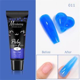 15ml a Piece Nail Crystal Fluorescent Extension Adhesive Without Paper Holder Painless Nail Extension Tool Phototherapy Nail Fluorescence Color Gel (Color: 011)